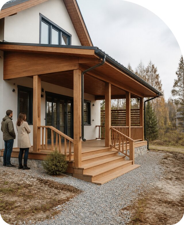 Строительство веранды с крыльцом в Тамбове от 355390 р | РадиДОМА-Тмб